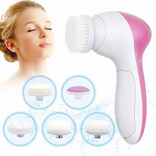 Electric Facial Cleaner – 5 in 1 Veido Valymo Šepetėlis